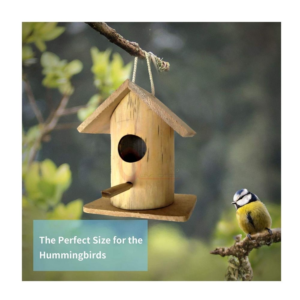 Bamboo Bird Nest For Small Birds – Poochles India